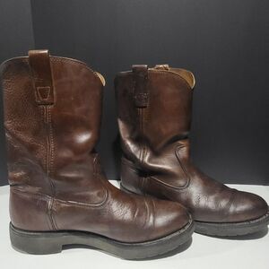 Santa Fe Men's Leather Oil Resistant Work Boots
